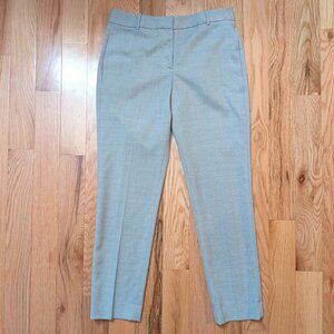 Rag & Bone Women's 4 Wool Trousers Slim Straight Dress Pants Grey Made in USA